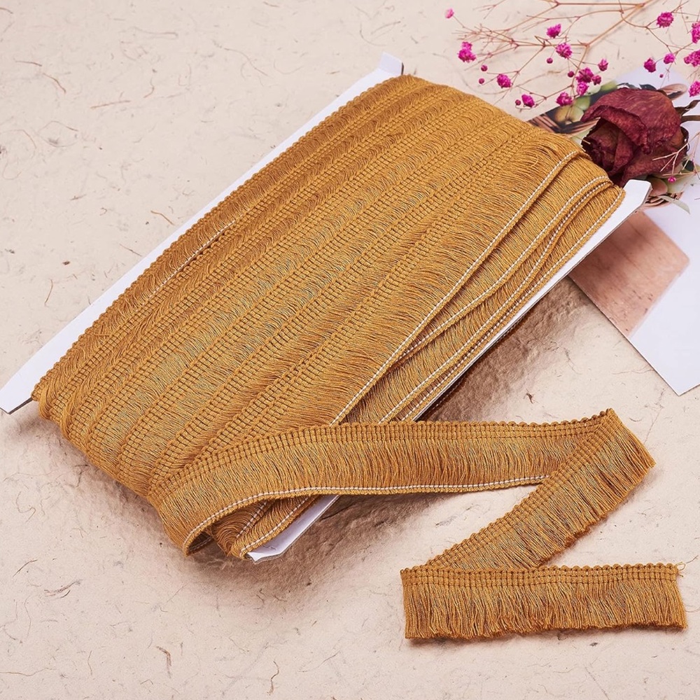 Golden Fringe Trim Ribbon